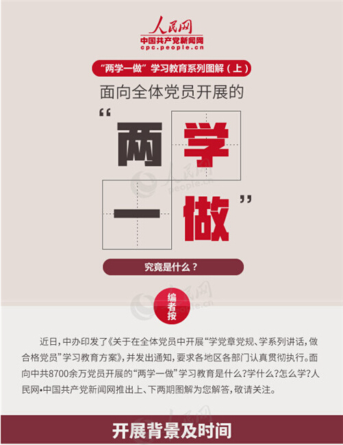 圖解：面向全體黨員開展的“兩學(xué)一做”究竟是什么？
