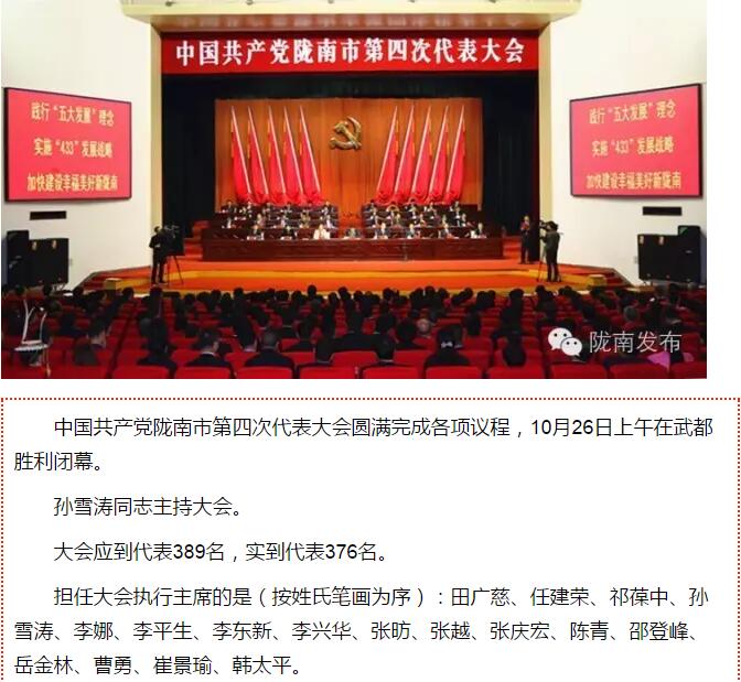 市第四次黨代會(huì)勝利閉幕！選出新一屆領(lǐng)導(dǎo)班子