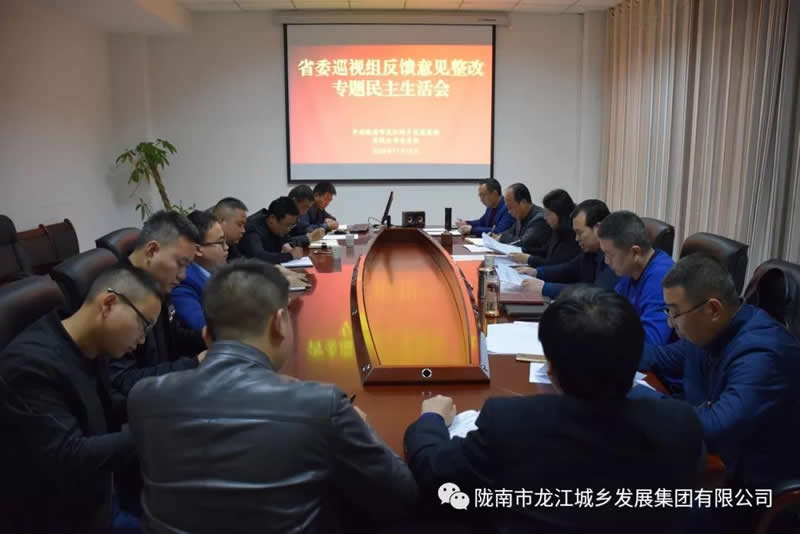 市龍江城鄉(xiāng)發(fā)展集團(tuán)黨委召開(kāi)專(zhuān)題民主生活會(huì)